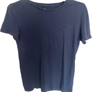 American Eagle Outfitters Men's Short Sleeve T-Shirt - Faded Blue - Size S